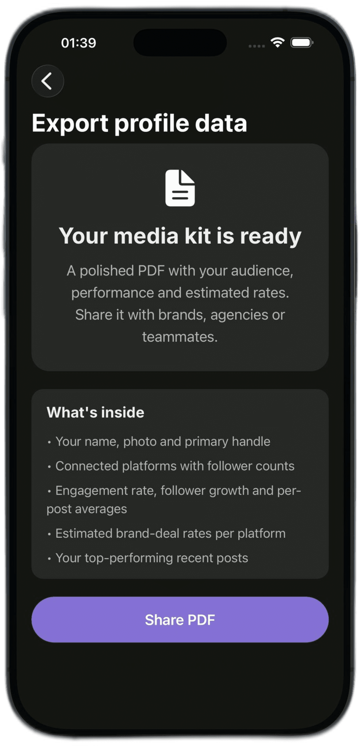 Siicx media kit export
